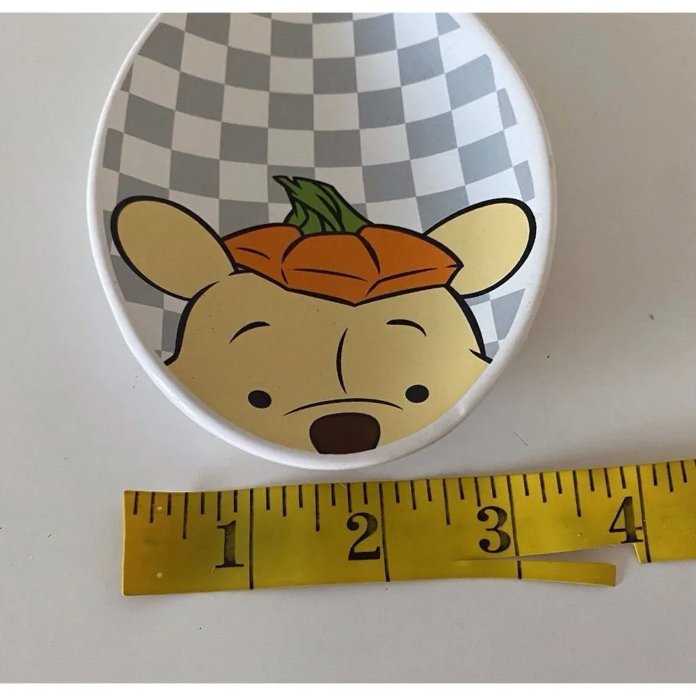 Disney Winnie The Pooh Pumpkin‎ Autumn Fall Thanksgiving Spoon Rest Ceramic NEW